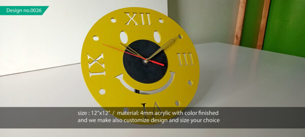 wall clock acrylic