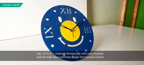 wall clock acrylic